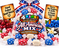 All American Mix Saltwater Taffy by 4 Kids Fudge & Taffy Co. - Cherry, Blue Raspberry & Vanilla