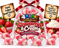 Strawberries & Cream Saltwater Taffy by 4 Kids Fudge & Taffy Co. - Hand Pulled Small Batch