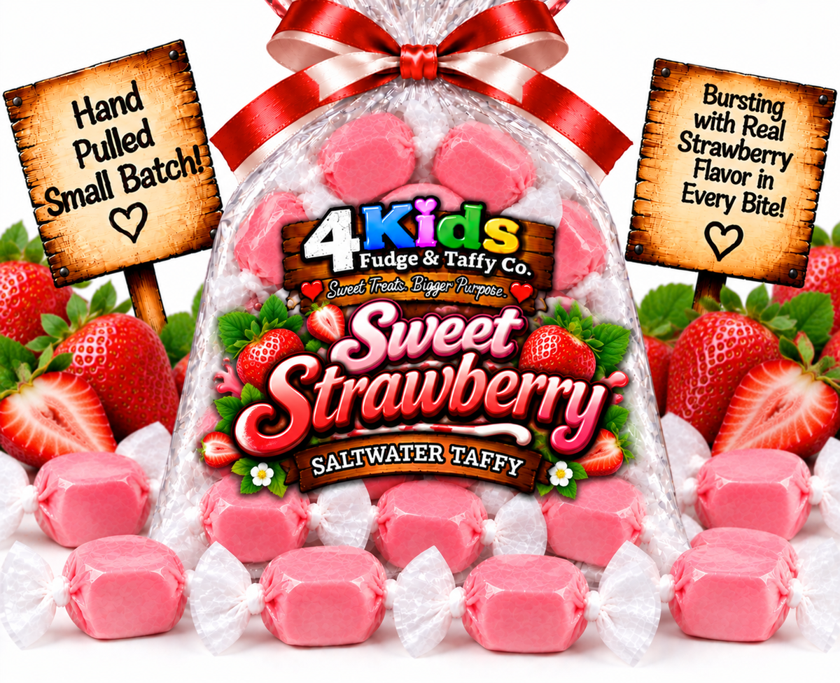 Sweet Strawberry Saltwater Taffy