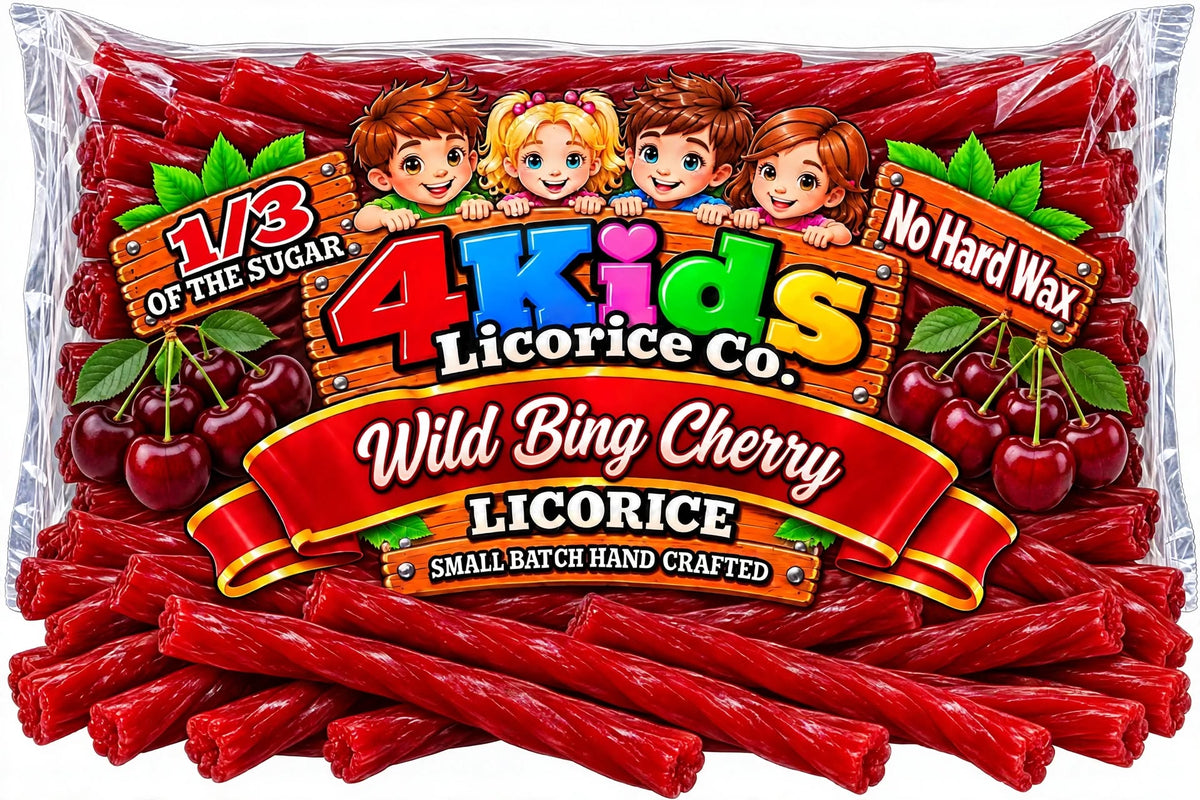 Wild Bing Cherry Licorice | 4 Kids Licorice Co. – My Store