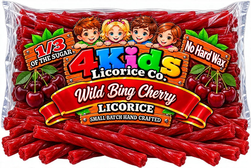 Wild Bing Cherry Licorice | 4 Kids Licorice Co. – My Store