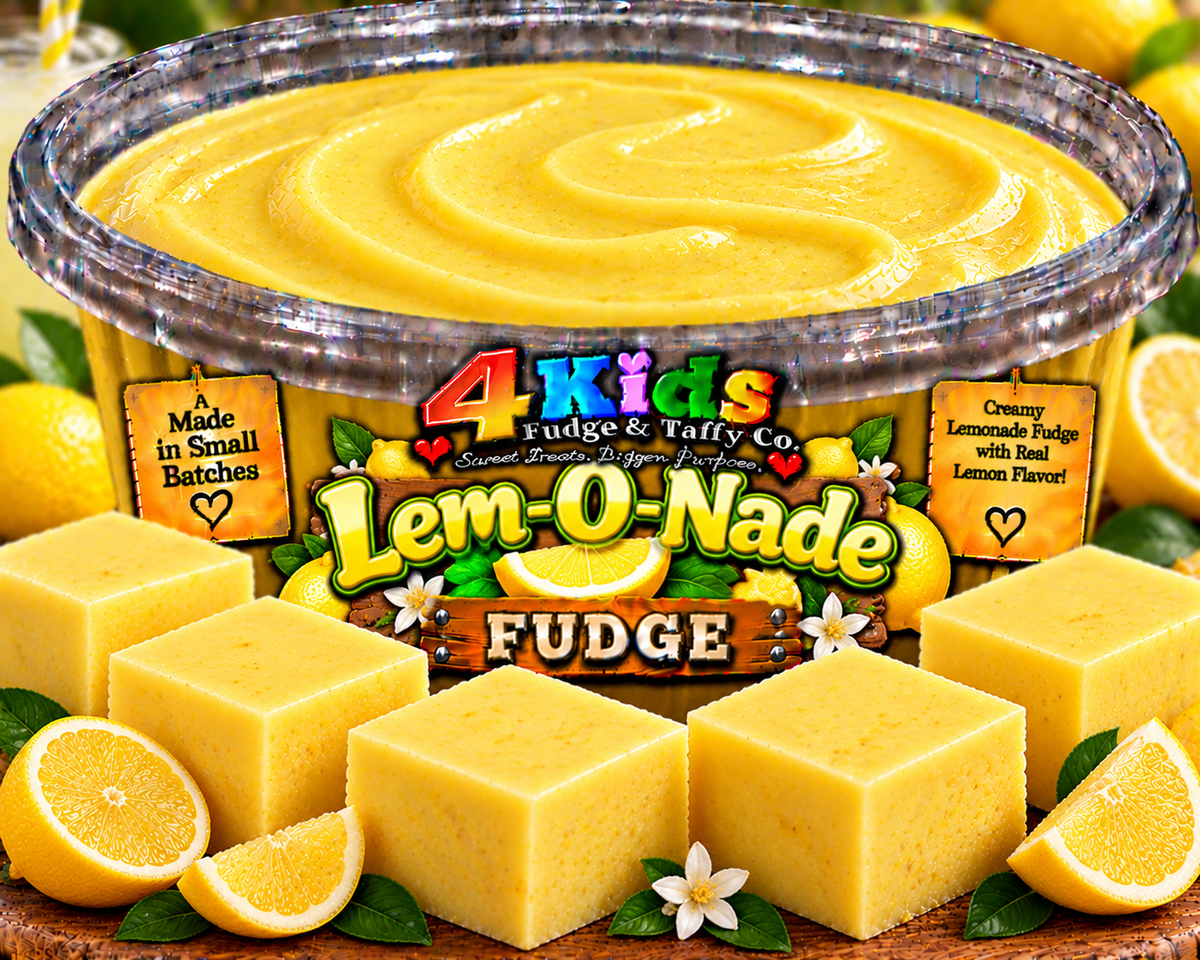 Lem-O-Nade Fudge - creamy lemonade fudge with real lemon flavor