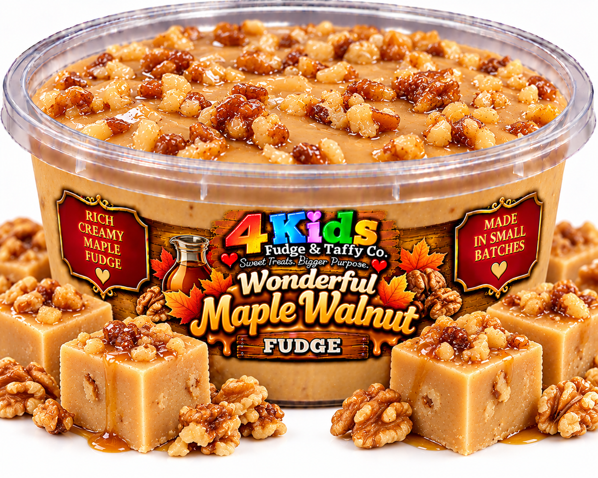 Wonderful Maple Walnut Fudge - rich creamy maple fudge with crunchy walnuts