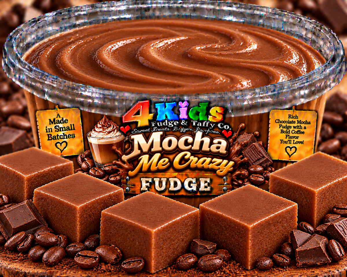 Mocha Me Crazy Fudge - rich chocolate mocha fudge with bold coffee flavor