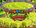 Mt. Dew Madness Fudge - creamy fudge made with real Mountain Dew