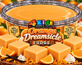 Orange Dreamsicle Fudge - creamy orange vanilla fudge with classic Dreamsicle flavor