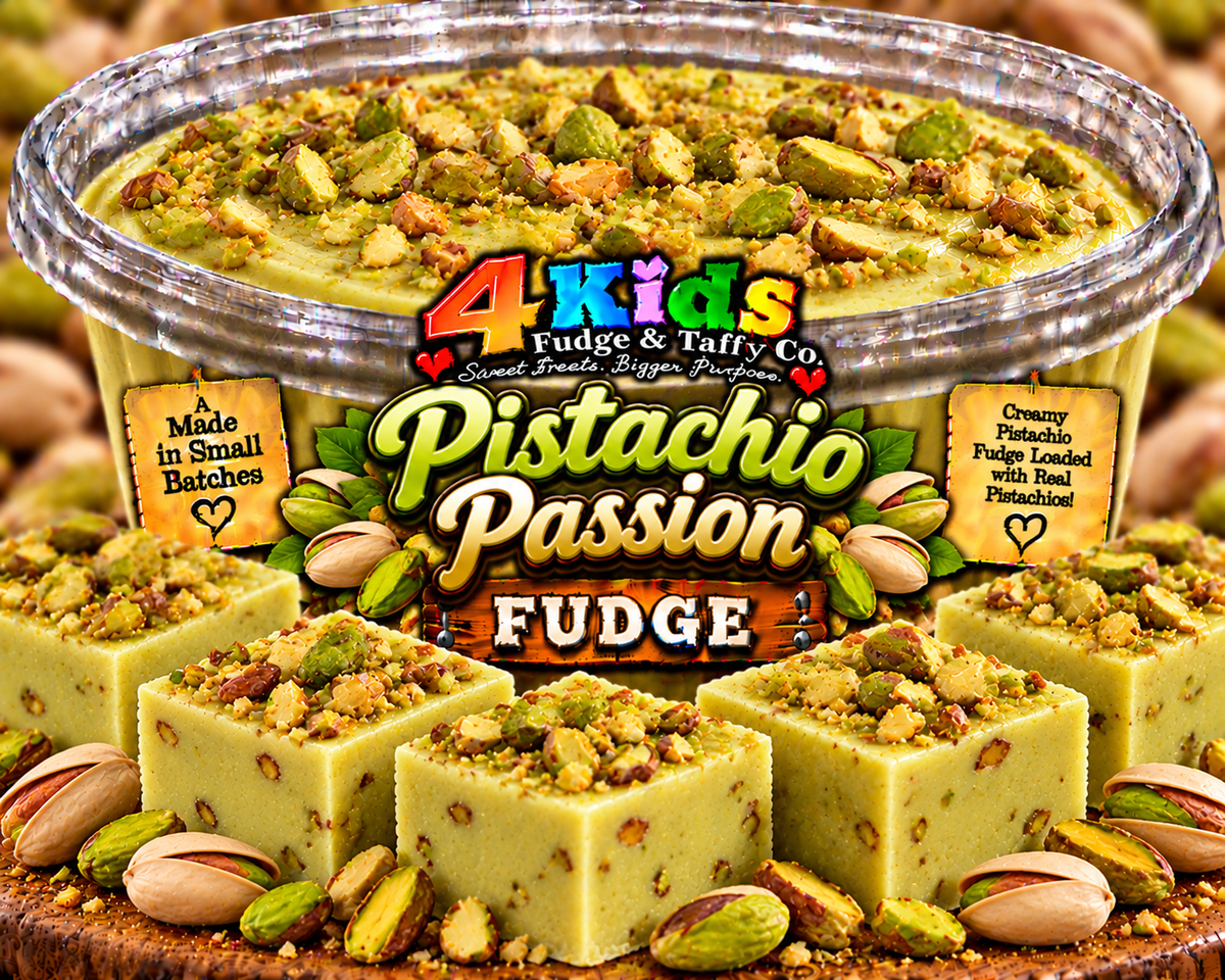 Pistachio Passion Fudge - creamy pistachio fudge loaded with real pistachios