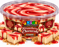 Strawberry Cheesecake Fudge - creamy strawberry cheesecake fudge with graham cracker base
