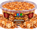 Toffee Obsession Fudge - rich creamy toffee fudge with crunchy toffee bits and caramel drizzle